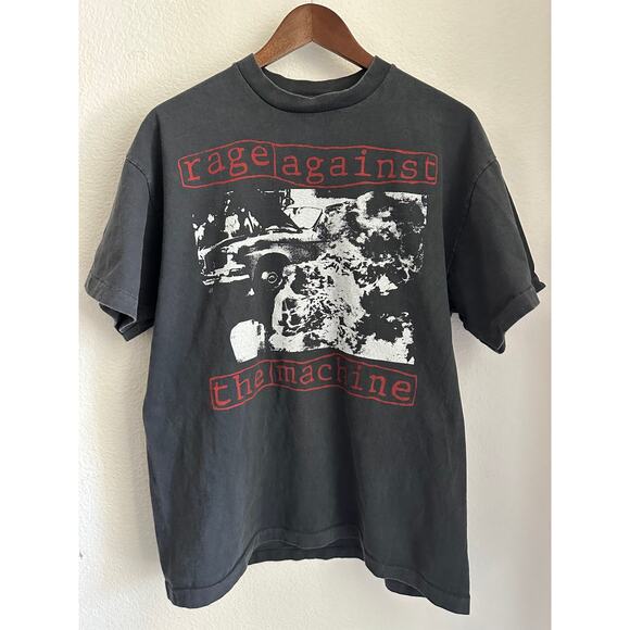 Rage Against The Machine "Killing in the Name" Vintage Reprint Single Stitch - Picture 1 of 6